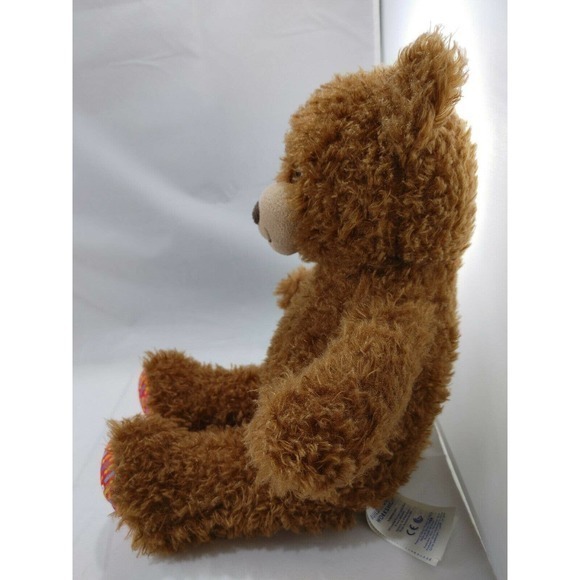 Build a‎ Bear 2019 Brown Teddy Bear Happy Birthday Plush Stuffed Animal Toy 16" - Picture 2 of 10